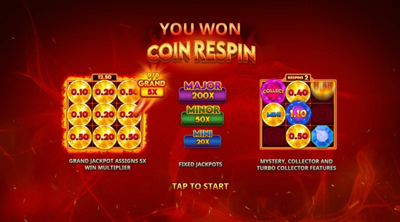 Blazing Coins Deluxe myntrespin